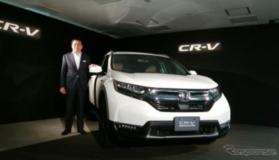 ホンダの寺谷公良執行役員とCR-V