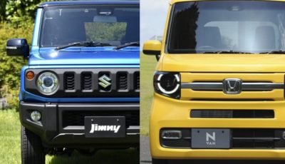 スズキ ジムニー（左）とホンダN-VAN（右）。話題の「四角いクルマ」をデザインの視点から評価する