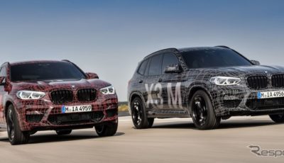 BMW X4M とBMW X3M の開発プロトタイプ車
