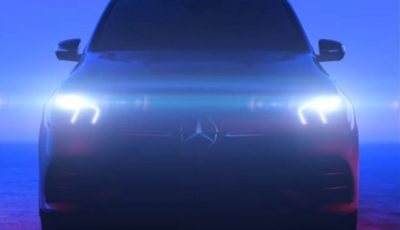 メルセデスベンツGLE新型のティザーイメージ