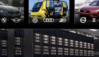 エヌビディアのコンピュータと、これを導入しているBMW、フォルクスワーゲンボルボカーズ