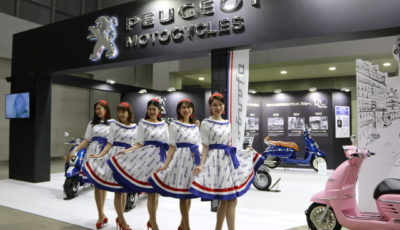 プジョーモーターサイクルが表現したのは120年の歴史と始まりの場所…東京モーターサイクルショー2019