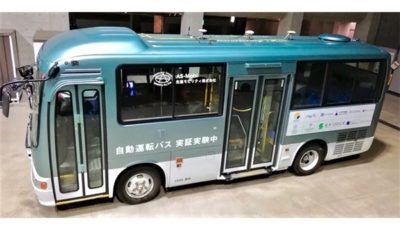 先進モビリティが改造した自動運転バス