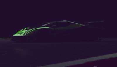 ランボルギーニの新型ハイパーカーのティザーイメージ