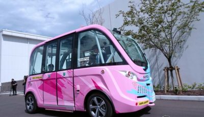 HANEDA INNOVATION CITYの敷地内を定常運行する「NAVYA ARMA」