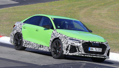 アウディ RS3セダン 次期型プロトタイプ（スクープ写真）