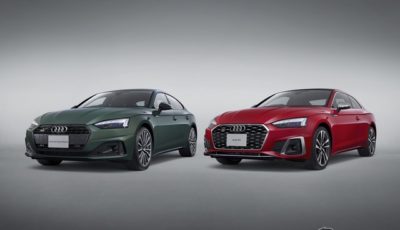 アウディ A5スポーツバック（左）とS5