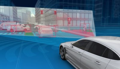 ZFの自動運転向け4Dフルレンジレーダーの作動イメージ