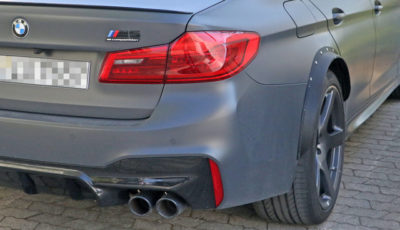 BMW M5 謎のプロトタイプ車両（スクープ写真）