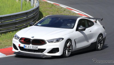 BMW M8をベースとした謎の開発車両（スクープ写真）