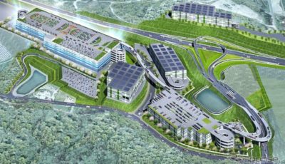 高速道路 IC 直結型次世代基幹物流施設（完成予想イメージ）