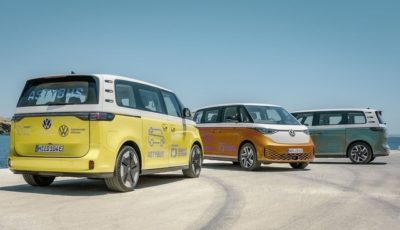 ギリシャ・アスティパレア島でEVによるライドシェアリングサービスに使用されるフォルクスワーゲン ID.Buzz