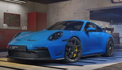 ポルシェ 911 GT3 新型の純正オプション「マンタイパフォーマンスキット」装着車