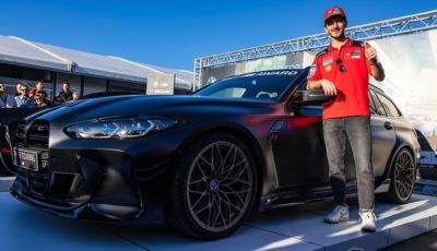 BMW M3 ツーリング・コンペティション を獲得したフランチェスコ・バニャイア選手