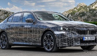 次期BMW 5シリーズ・セダン のEV版『i5』のプロトタイプ