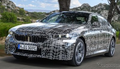 次期BMW 5シリーズ・セダン のEV版『i5』のプロトタイプ