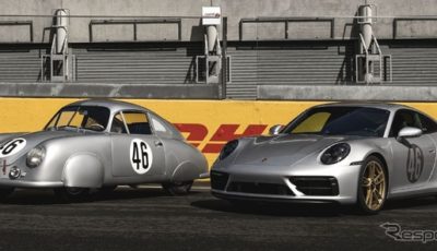 ポルシェのルマン初参戦車「356SL」（1951年）と911 カレラ GTS の「ルマン・センテネール・エディション」