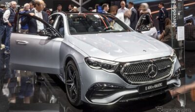 メルセデスベンツ Eクラス・セダン 新型のPHEV「E 400 e 4MATIC」（IAAモビリティ2023）