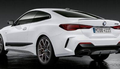 BMW 4シリーズ 改良新型の「Mパフォーマンスパーツ」装着車