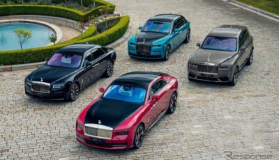 ロールスロイスの最新カスタマイズモデル。中央がスペクター