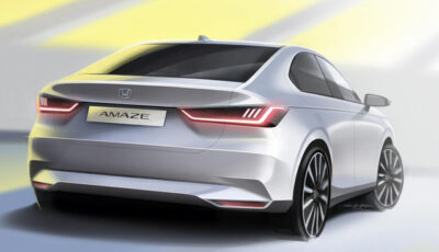 ホンダ アメイズ 新型のデザインスケッチ