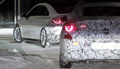 メルセデスベンツ CLA  次期型、ICE搭載仕様のプロトタイプ
