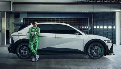 土屋圭市氏が監修したヒョンデ『アイオニック5 N』の専用ハイパフォーマンスパーツパッケージ「DK Edition」装着車