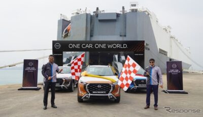 日産の小型SUＶ『マグナイト』の左ハンドル仕様の輸出開始
