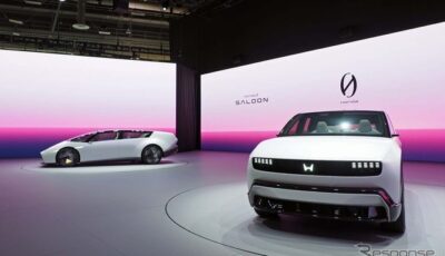 CES 2025で発表されたホンダ ゼロシリーズ。右手前が『SUV』、左奥が『SALOON（サルーン）』