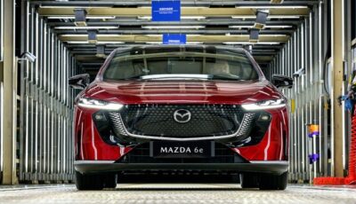 長安マツダの南京工場でマツダの新型電気自動車『マツダ6e』の量産を開始