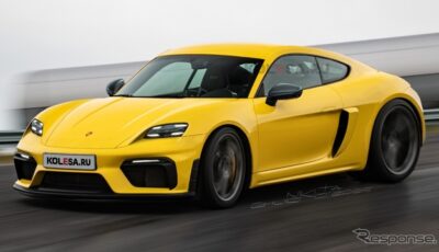ポルシェ 718ケイマンEV 予想CG