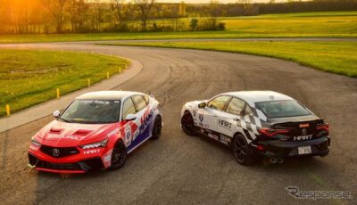 HRCが開発中のパフォーマンスパーツを搭載したアキュラ『インテグラ・タイプS』と『TLXタイプS』