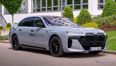 ソリッドパワー社の大型純全固体電池（ASSB）セルを搭載したBMW『i7』のプロトタイプ
