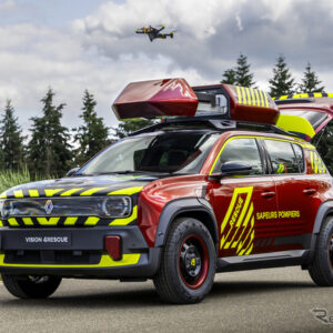 ルノー『4 E-Techエレクトリック』をベースにした救急車両「vision4rescue」