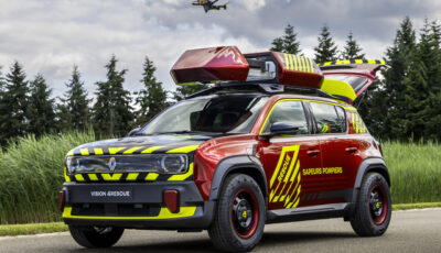 ルノー『4 E-Techエレクトリック』をベースにした救急車両「vision4rescue」
