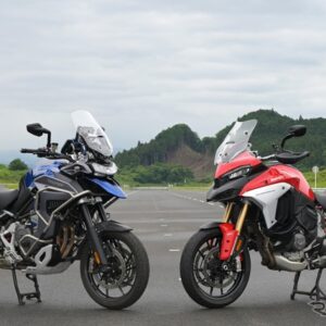 アステモの先進二輪技術が搭載された試乗マシン