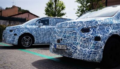 メルセデスベンツの新型電気ミニバン『VLE』のプロトタイプ