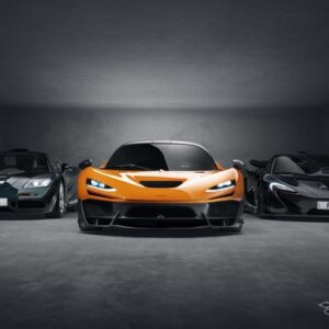 マクラーレン「1」シリーズ。左からF1、W1、P1