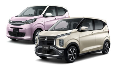 三菱 eKワゴン（左）とeKクロス（右）