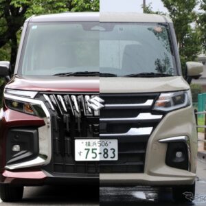 スズキ ソリオバンディット（左）とソリオ（右）