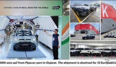 スズキ初のEV『eビターラ』がインドから欧州向け輸出開始