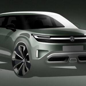 VWの次世代コンパクト電動SUVのスケッチ