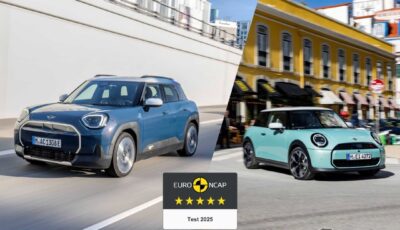 MINI『クーパー』の3ドアと『エースマン』が「ユーロNCAP」で最高評価の5つ星を獲得