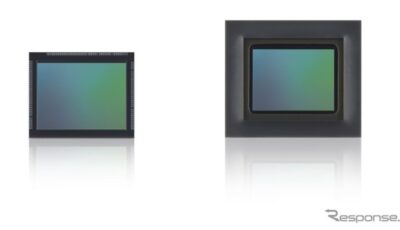 車室内モニタリングカメラ用RGB-IRイメージセンサー『IMX775』(左)ベアチップ製品　（右）パッケージ製品