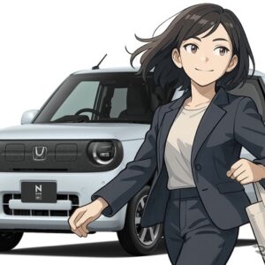 AIが予想したホンダ N-ONE e: のユーザー、山本彩（やまもと・あや）さん、38歳。ホンダのターゲットより若い