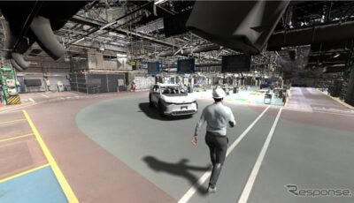 デジタルツイン環境で再現したトヨタ自動車の量産工場