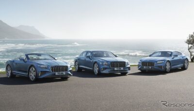 左からベントレー・コンチネンタルGTC、フライングスパー、コンチネンタルGTの各Azure（参考）