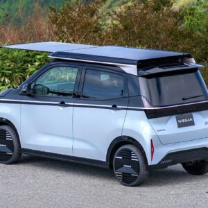 日産サクラの電動スライド式ソーラーシステム「Ao-Solar Extender(あおぞら エクステンダー)」搭載プロトタイプ