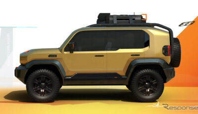 トヨタ ランドクルーザーFJのデザインスケッチ