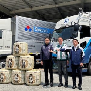 月桂冠と鈴与がT2と協業し、自動運転トラックで日本酒輸送